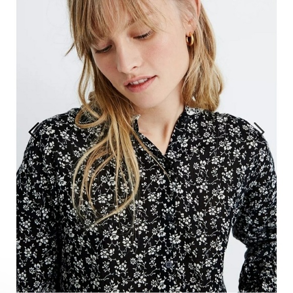 Madewell Print-Mix Meadow Shirt in Branch Floral Large - Picture 2 of 7